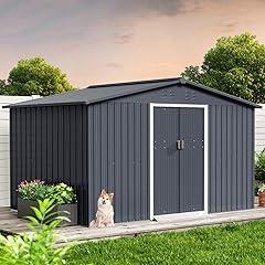 Garvee 10x12 Metal Outdoor Storage Shed