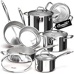 Ciwete Tri-Ply Stainless Steel Cookware Set
