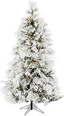 Fraser Hill Farm 12-Feet Pre-Lit Snowy Pine Tree