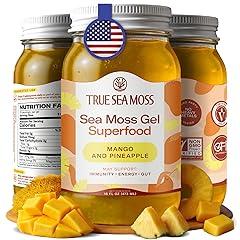 TrueSeaMoss Wildcrafted Irish Sea Moss Gel - MANGO/PINEAPPLE, 1