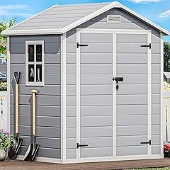 DWVO Outdoor Resin Storage Shed