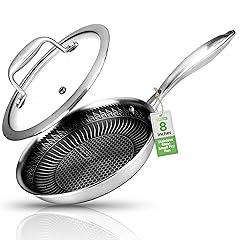 NutriChef 8" Stainless Steel Frying Pan NC3PL8