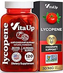 VitaUp Lycopene Supplement 30mg - 120 Count
