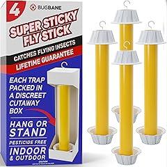 BugBane Fly Stick Traps 4pk