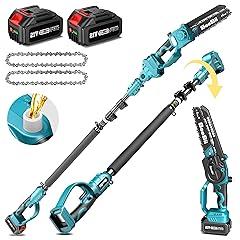 Seesii 2-in-1 Cordless Pole Saw & Chainsaw PS800