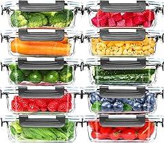 Skroam Glass Meal Prep Containers Set