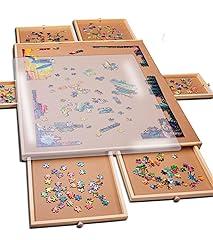 PlayVibe Puzzle Locker Puzzle Board with Drawers