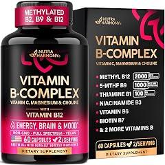 NutraHarmony Vitamin B Complex 11-in-1 Supplement
