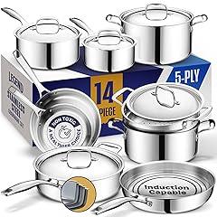 Legend 5 Ply Stainless Steel Cookware Set
