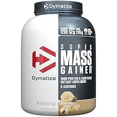 Dymatize Super Mass Gainer, Gourmet Vanilla, 6 Pound