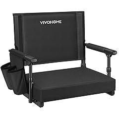 VIVOHOME Portable Stadium Seat with Back Support