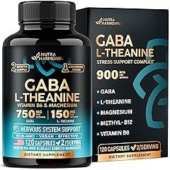 NutraHarmony Mood Support GABA L-Theanine 900 mg