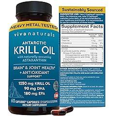 Viva Naturals Krill Oil Omega 3 Supplement