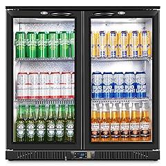 Velieta Dual Glass Door Beverage Refrigerator