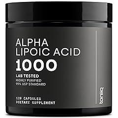 Toniiq Ultra High Strength Alpha Lipoic Acid 1000mg Supplement