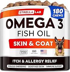 StrellaLab Omega 3 Fish Oil Chews for Dogs