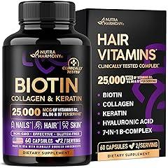NUTRAHARMONY Hair Growth Support Supplement 25000 mcg