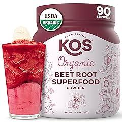 KOS Organic Beet Root Powder, 90 Servings