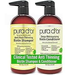 PURA D'OR Biotin Shampoo & Conditioner Set