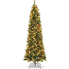 12ft Pre-Lit Spruce Pencil Christmas Tree