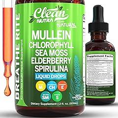 Clean Nutraceuticals Mullein Liquid Lung Detox Supplement