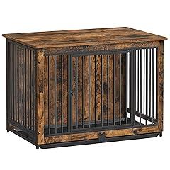 Feandrea Dog Crate Furniture, 38 Inches, Rustic Brown