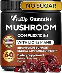 VitaUp Mushroom Gummies for Cognitive and Immune Support