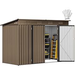 DWVO Large Metal Outdoor Storage Shed