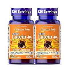 Puritan's Pride Lutein 40mg with Zeaxanthin, 120 Count Pack of 2