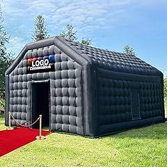 OZIS Large Black Inflatable Disco Cube Tent