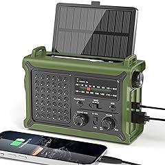 Mesqool Solar Emergency Radio with Hand Crank