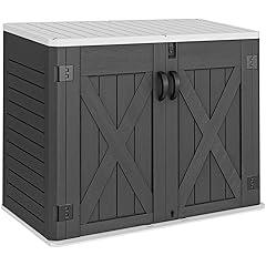 YITAHOME Outdoor Storage Shed, 35 Cu Ft