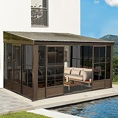 "Domi Outdoor Living 10x12FT Wall Mounted Sunroom"