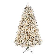 National Tree Company 7.5 ft Pre-Lit Flocked Acacia Tree