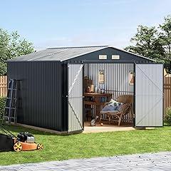 Grovellis Outdoor Metal Storage Shed