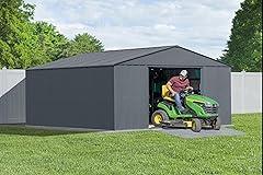 Arrow Sheds Classic Metal Shed 14x14 Charcoal