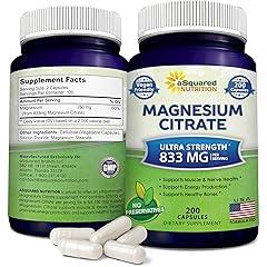 aSquared Nutrition Magnesium Citrate 833mg Supplement