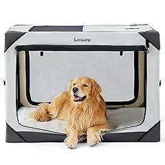 Lesure Collapsible Dog Crate - Light Gray