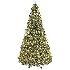 Yaheetech 12ft Pre-lit Spruce Artificial Christmas Tree