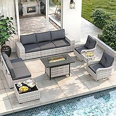 Maison Backyards 10-Piece Outdoor Sectional Sofa Set