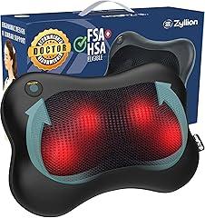 Zyllion Shiatsu Cordless Rechargeable Massager Pillow ZMA-13RB