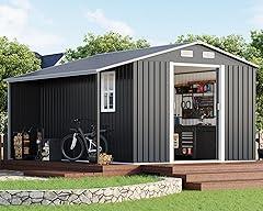 Amerlife Outdoor Storage Shed with Windows