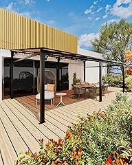 GarveeLife Lean-to Wall-Mounted Gazebo