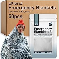 Altland Emergency Mylar Blankets 50 Pack