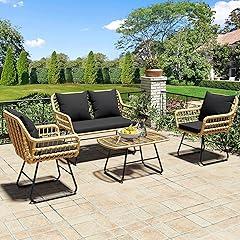 YITAHOME Outdoor Wicker Patio Furniture Set