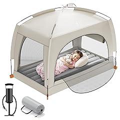 QPAU Inflatable Toddler Travel Bed with Tent