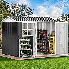 DWVO Large Steel Outdoor Storage Shed