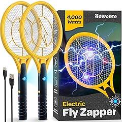 Electric Fly Swatter Set with LED Light