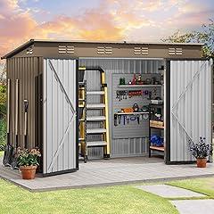 DWVO Outdoor Metal Storage Shed