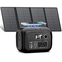 SinKeu 300W Portable Power Station with Solar Panel